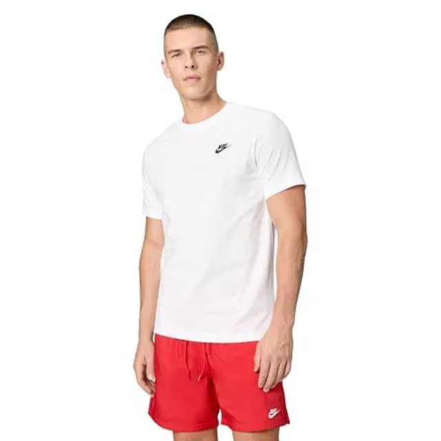 Nike M NSW Club Tee T-Shirt Homme, Blanc (White/Black 101), FR