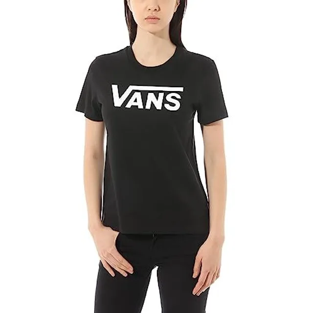 VANS T-shirt 'WM FLYING V CREW' noir / blanc