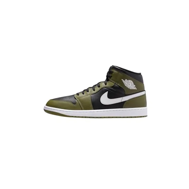 Baskets montantes Nike Air Jordan 1 Mid Chicago Black Toe 554724-069