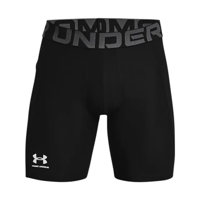 Under Armour UA HG Armour Shorts, Short de sport léger, Short de course pour homme - Black / White - S