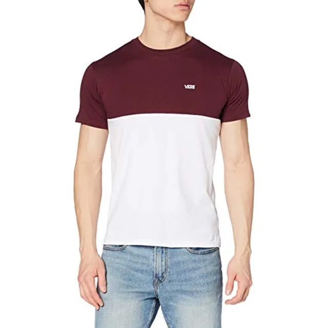VANS T-Shirt lie de vin / blanc