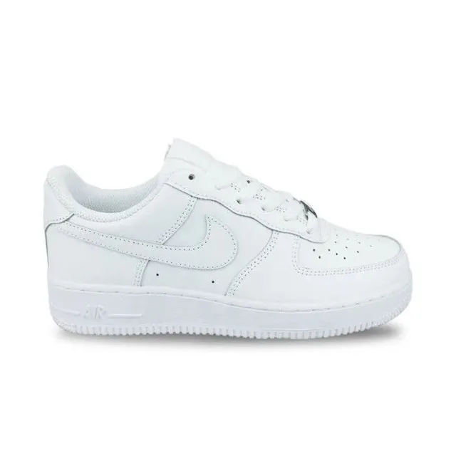 Nike AIR Force 1 Le (GS), Chaussure de Basketball, White/White, 35.5 EU