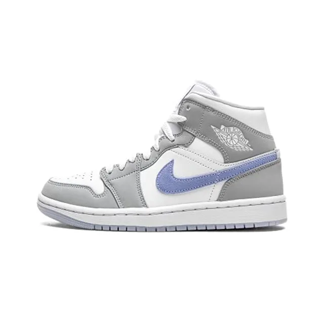 Nike Basketball pour femme, Blanc/aluminium-gris loup, 36.5 EU