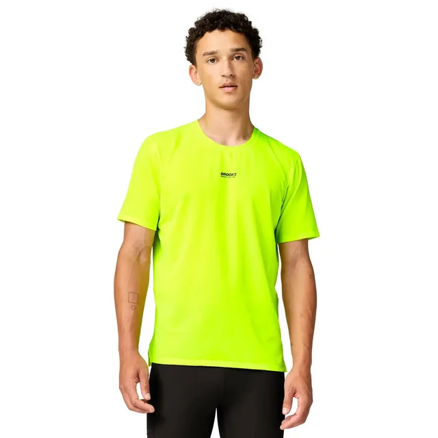 BROOKS T-shirt de running homme High Point 2.0 jaune | S