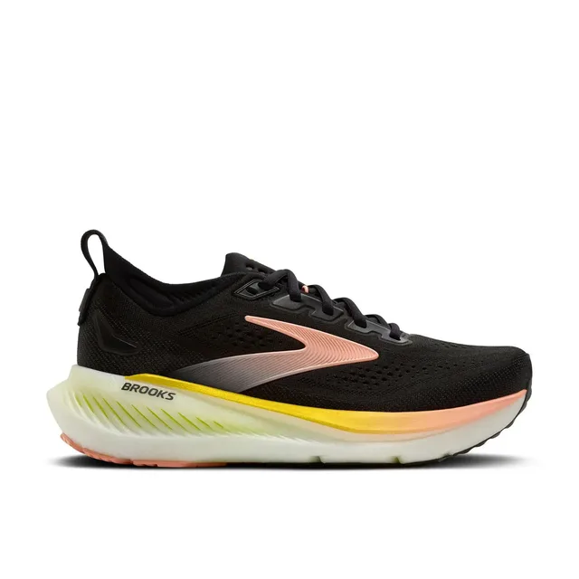 Chaussures Brooks Glycerin 23 medium noir jaune corail femme
