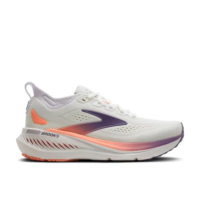 Chaussures Brooks Glycerin GTS 23 Medium blanc violet orange femme - 37.5