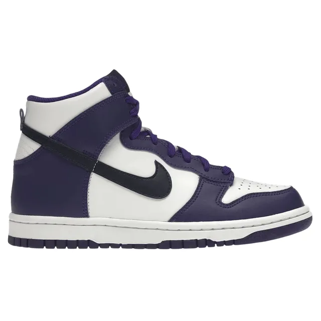 Nike Dunk High Electro Purple Midnight Navy (GS) - 5.5Y - White/Electro Purple/Midnight Navy - Unisex
