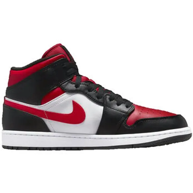 Air Jordan 1 Mid Black Fire Red (GS) - 5.5Y - Black/Fire Red-White - Unisex