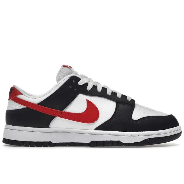Nike Dunk Low Retro Red Swoosh Panda - 7 - Black/University Red-White - Men