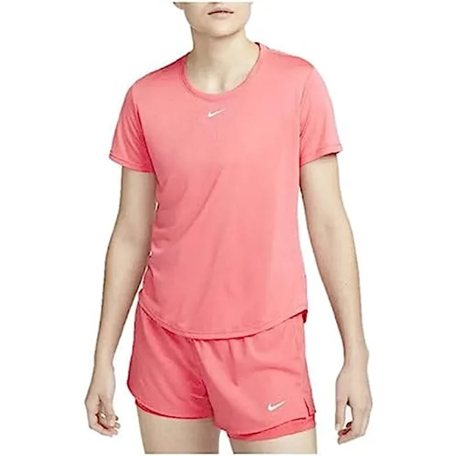 NIKE T-shirt fonctionnel corail / blanc