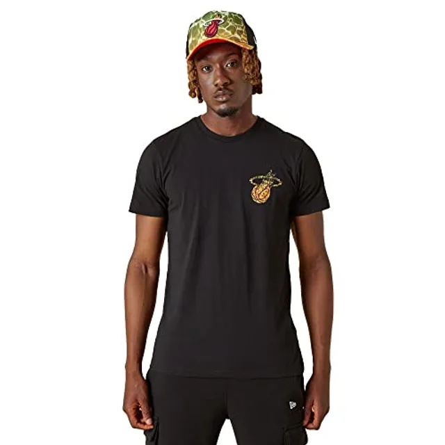 NEW ERA T-Shirt caramel / olive / vert clair / noir