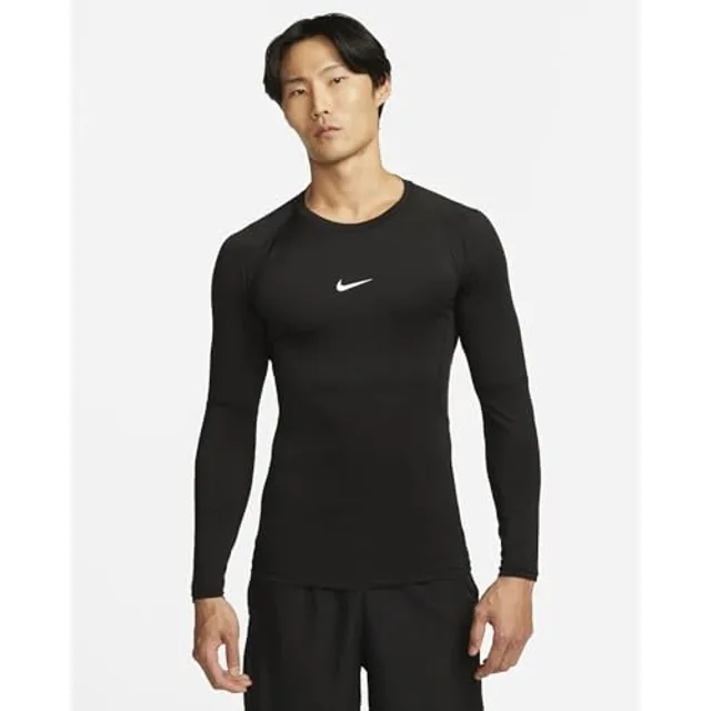 NIKE T-Shirt fonctionnel noir / blanc