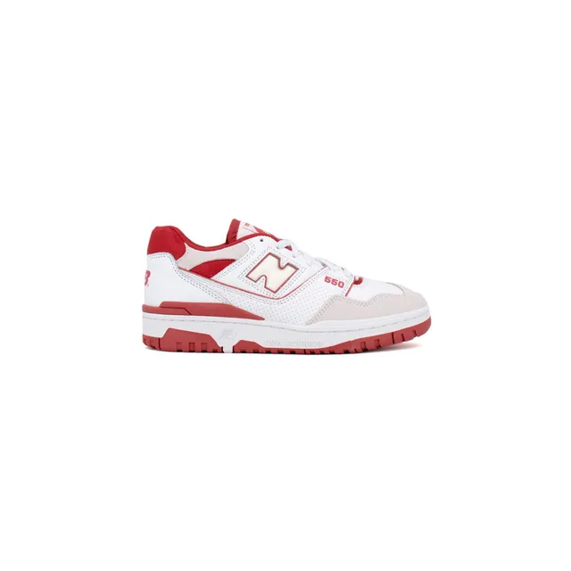 Baskets new balance 550 blanches homme blanc/rouge