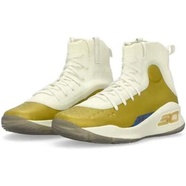 Under Armour Curry 4 Retro pour homme Lemon Ice / Metallique Or / Rouge