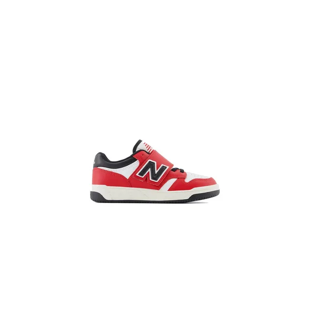 Chaussures new balance 480 hook & loop rouge/blanc enfant