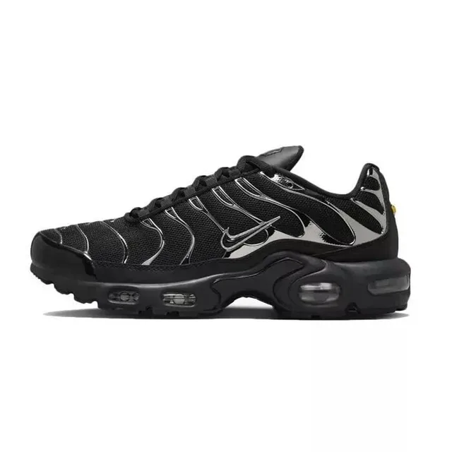 Nike Air Max Plus SE Black Chrome (Women's) - 9.5W - Black/Metallic Silver/Laser Crimson - Women