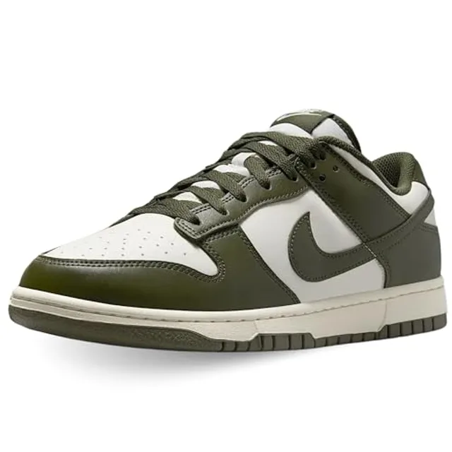 Nike Dunk Low Retro Chaussures pour homme (HF5441-102, ivoire pâle/kaki cargo), Ivoire pâle/kaki cargo, 40 EU