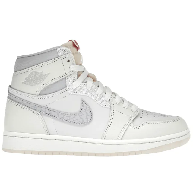 Air Jordan 1 High Retro OG Voile Imprimé Éléphant Chaussures Homme Rouge Université-Rouge Ivoire Pâle IH4363-100 40