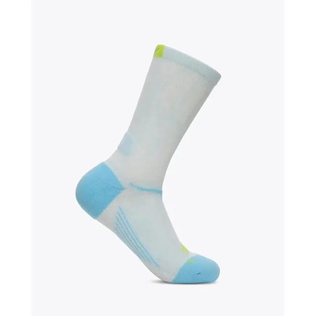HOKA Chaussette de running mi-haute Clifton en Glimmering Blue Taille L | Chaussettes