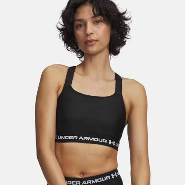 Brassière de sport à dos croisé et maintien supérieur HeatGear® pour femme Ultimate Noir / Blanc XS
