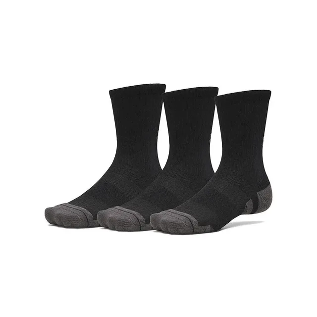 Under Armour Performance Tech Crew Chaussettes de sport Pack de 3 Unisex - noir, gris foncé