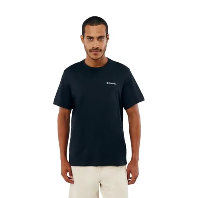 Columbia T-Shirt Basique à Manches Courtes pour Homme, Noir, XXL