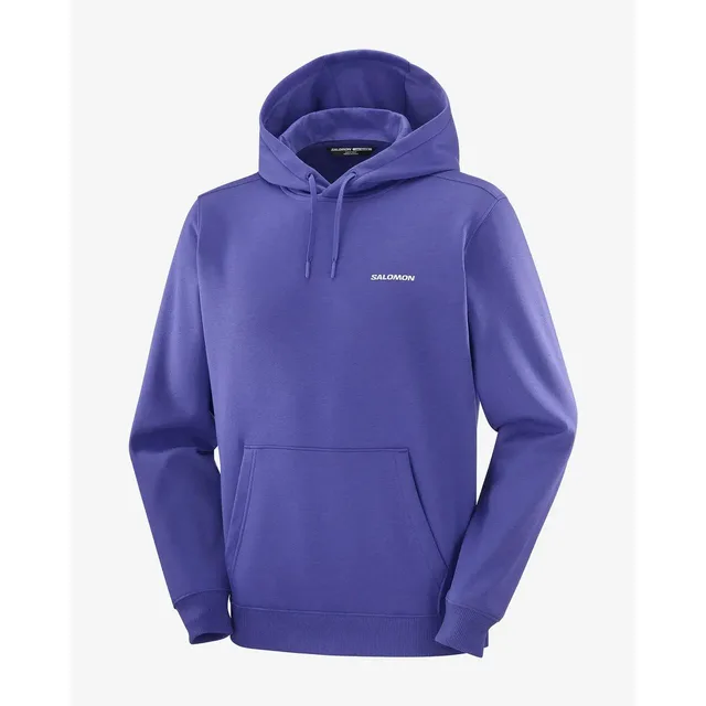 Sweat à capuche Salomon Chest Logo bleu violet - XS