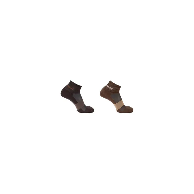 Chaussettes montagne salomon evasion ankle, pack de 2, coloris da