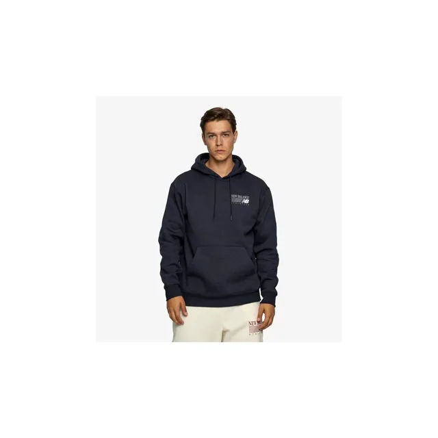 NEW BALANCE Sweat à capuche homme bleu marine | M