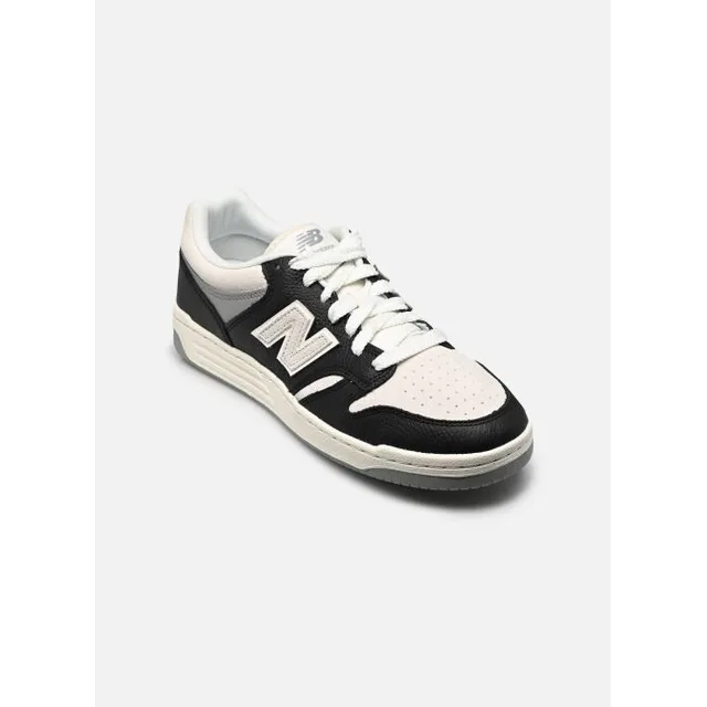 Chaussures New Balance 480 noir gris blanc crème