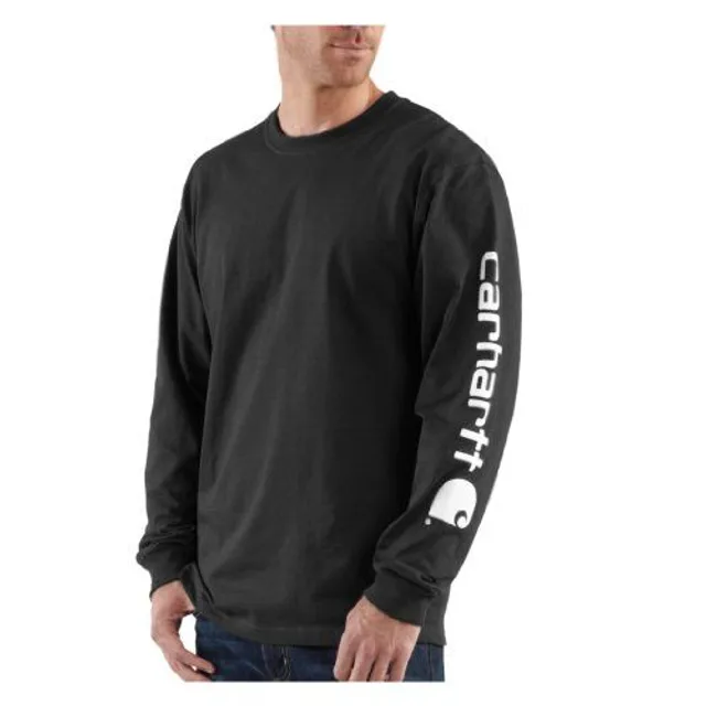 Haut et T-shirt sportswear Carhartt T-shirt manches longues Logo manche noir S S1EK231BLKS