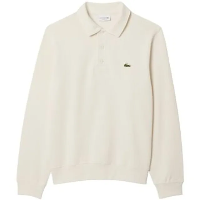 Polo Lacoste Sweat-shirt à col polo en coton côtelé