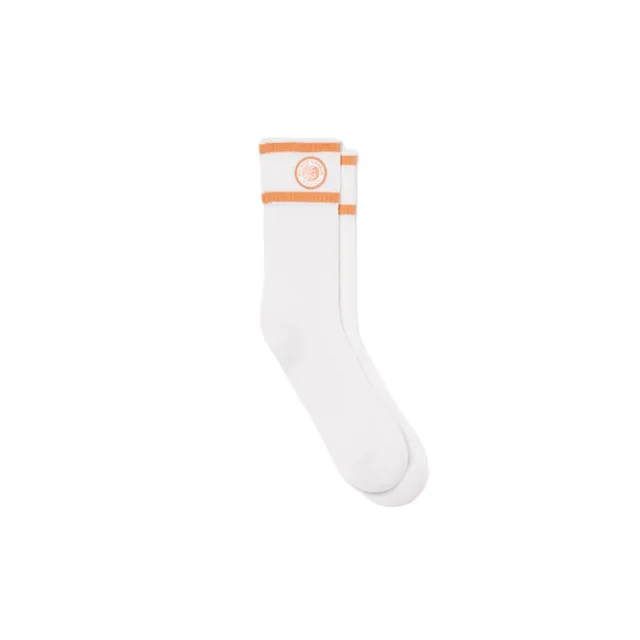 Lacoste Chaussettes Tennis Édition Roland-Garros Taille 43/46 Blanc/orange