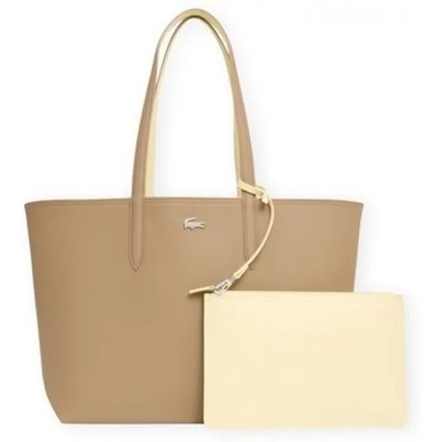 Lacoste Sac cabas Anna réversible avec pochette Taille Taille unique Cookie Poussin