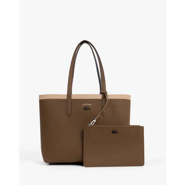 Lacoste Sac cabas Anna réversible avec pochette Taille Taille unique Buffle/mascara