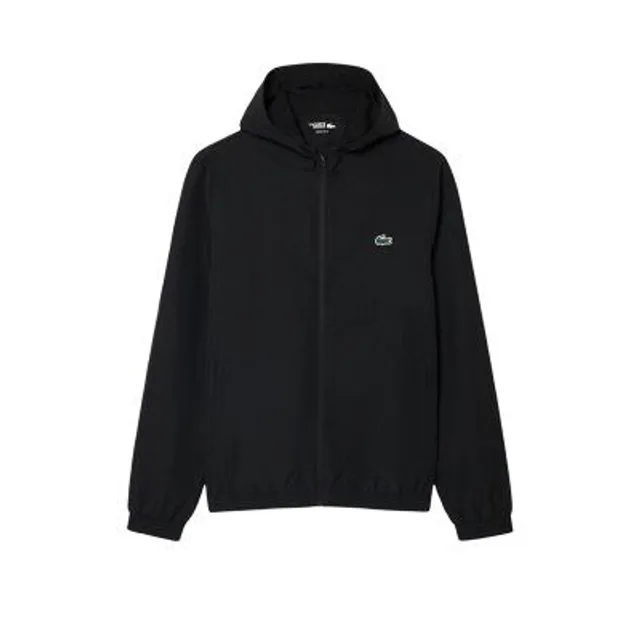 Lacoste Veste de survêtement Sport déperlante Taille S Noir