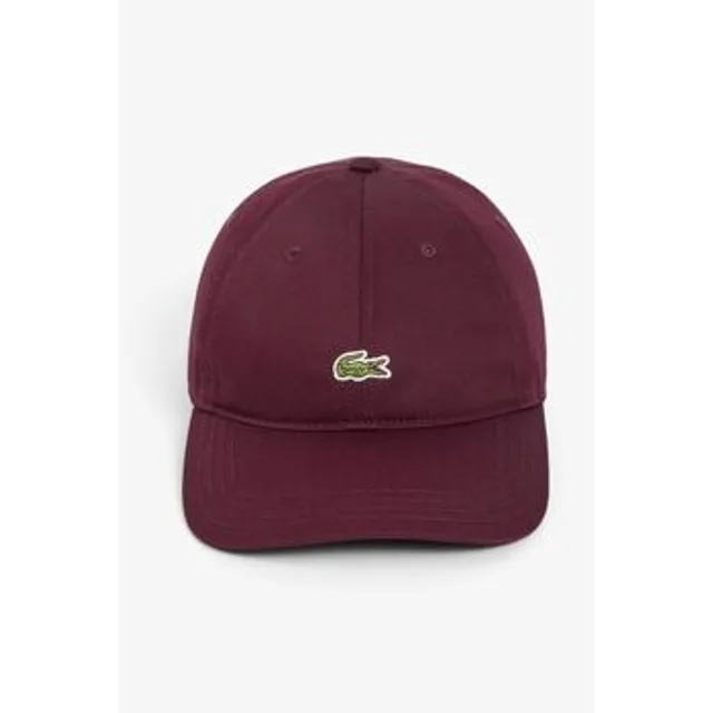 Lacoste Casquette twill de coton Taille Taille unique Marron Châtaigne