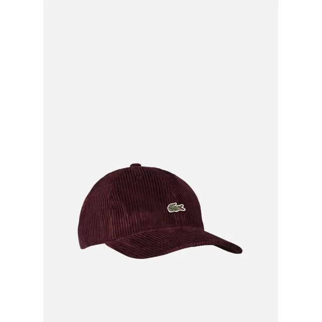 Lacoste Casquette velours de coton Taille Taille unique Marron Châtaigne