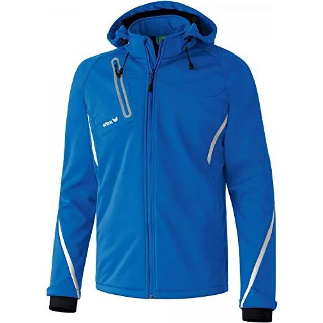Erima Mixte enfant Veste Softshell fonction, New Royal/Blanc, FR : XS-S (Taille Fabricant 164) EU