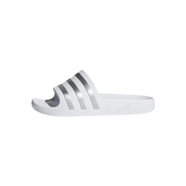 adidas SPORTSWEAR Claquettes / Tongs 'Aqua Adilette' argent / blanc