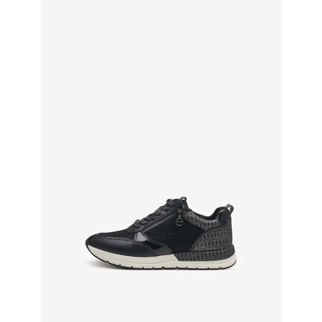 TAMARIS Baskets basses bleu foncé / blanc