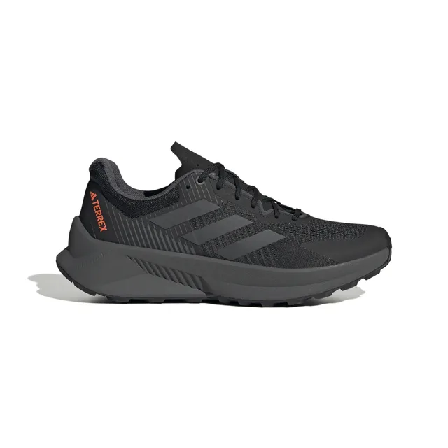 adidas Terrex Soulstride Flow Noir Orange Impact Baskets Homme Noir Core Gris Six GX1822