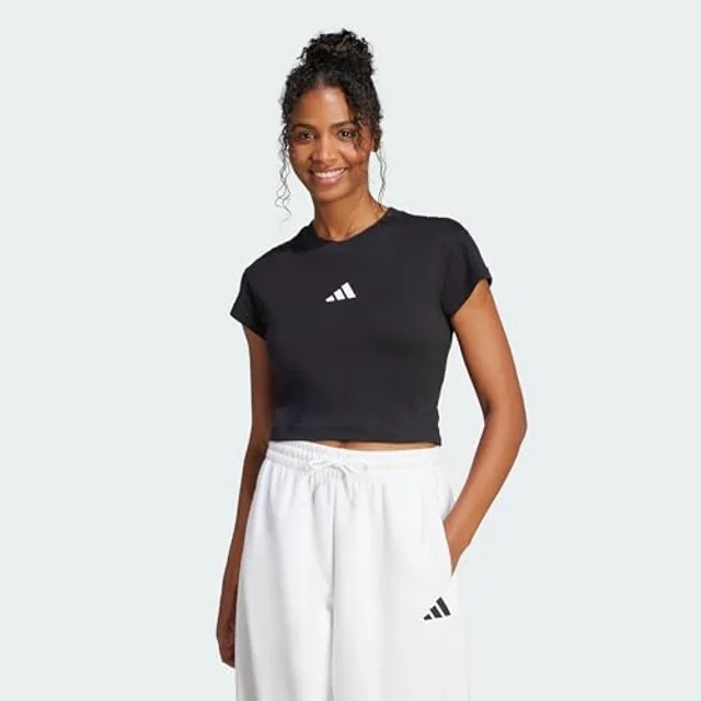 adidas T-Shirt pour Femme Future Icons Petit Logo M Noir