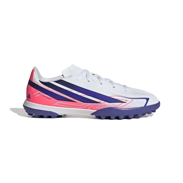 Chaussures de football enfant adidas F50 Hyperfast Club TF - Blanc