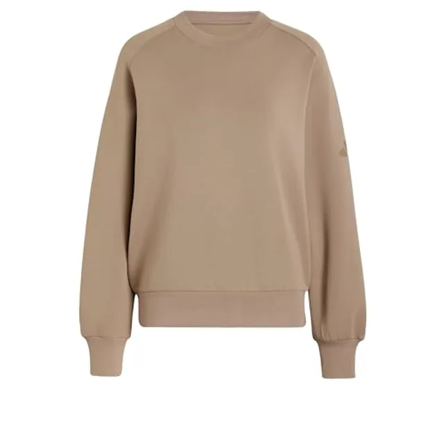 Adidas Sweat Soft lux Ample Femme Beige l