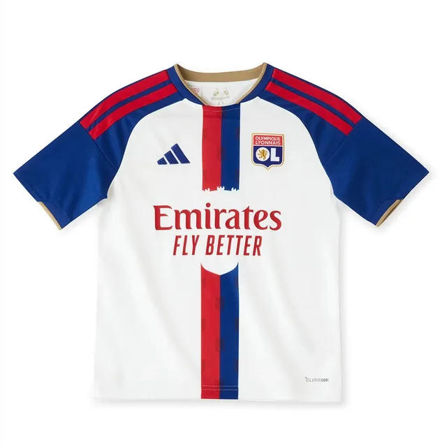 Maillot Domicile enfant OL 2026/27 - Blanc - 7/8 ans