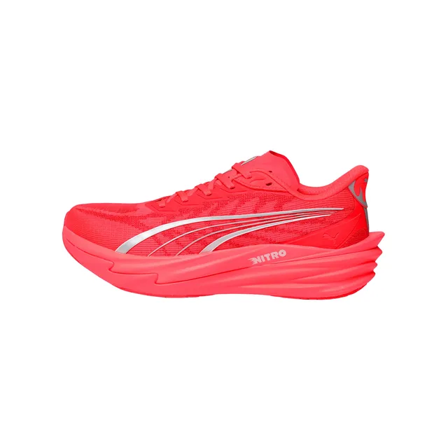 Chaussures Puma Deviate NITRO 4 rouge orange argenté - 40