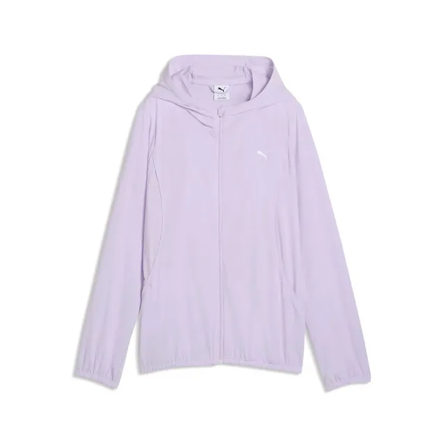 PUMA Veste de fitness pour femmes Run Velocity Woven Hoodie violet | XS
