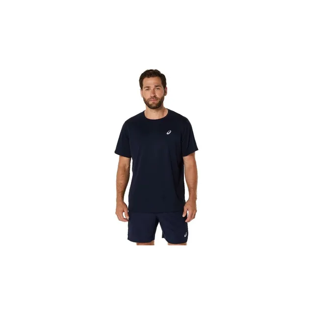 Asics pour homme. 2011D221 T-shirt à manches courtes Core navy (L), Sport, Synthétique, Multisport, Manche courte