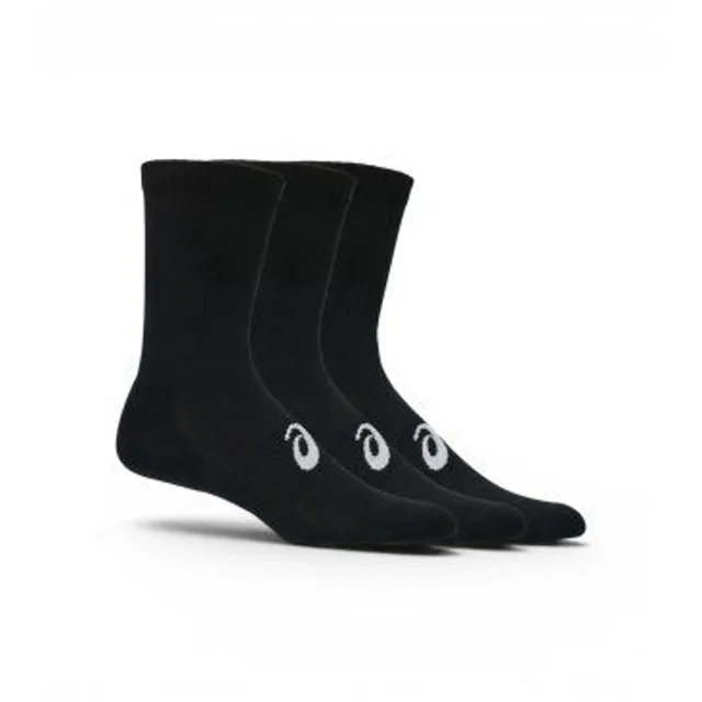 ASICS Chaussettes de tennis - Pack de 3 Unisex-noir